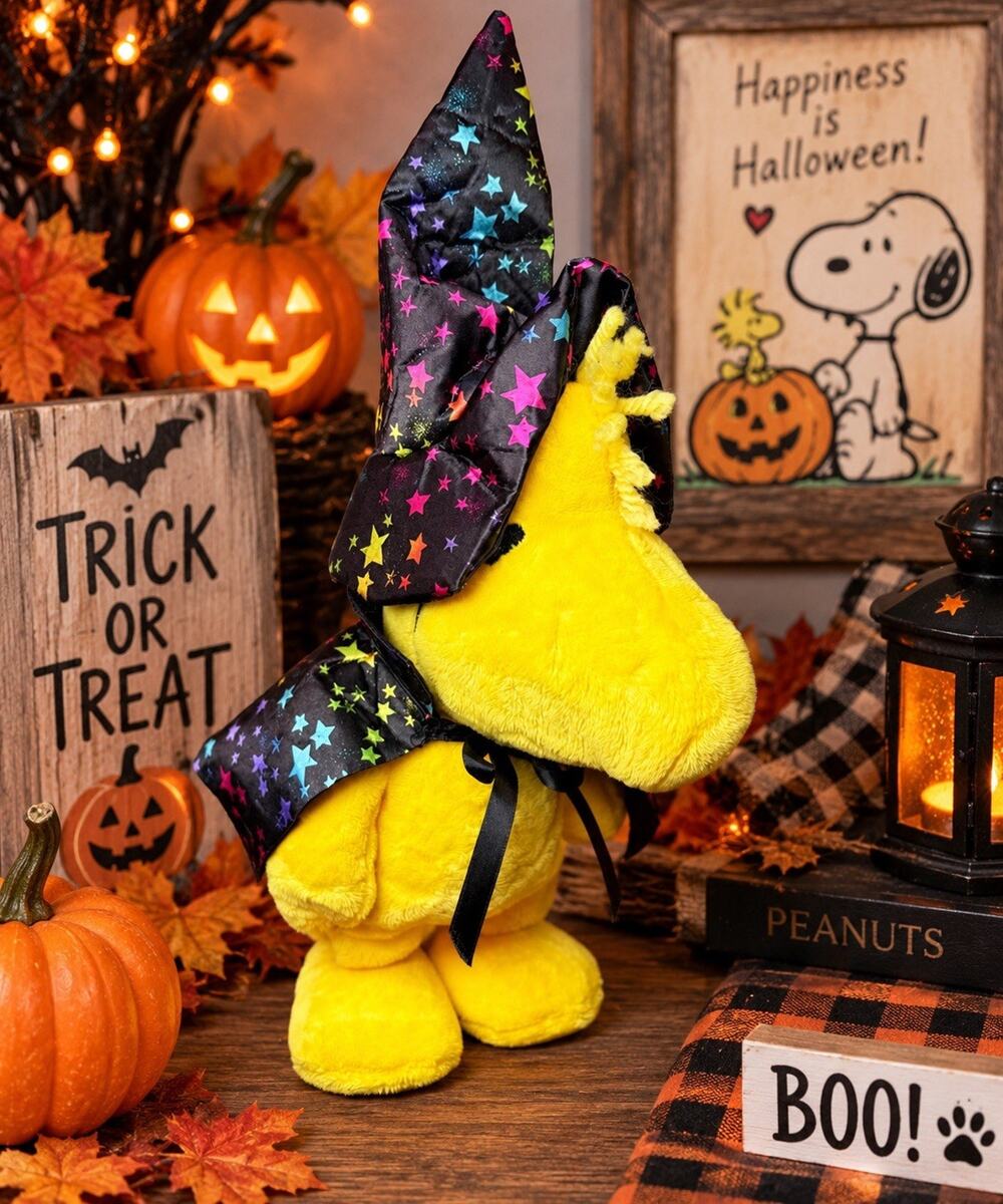 Peanuts Woodstock Halloween Animated Dancing Wizard Plush 16” Snoopy See Video